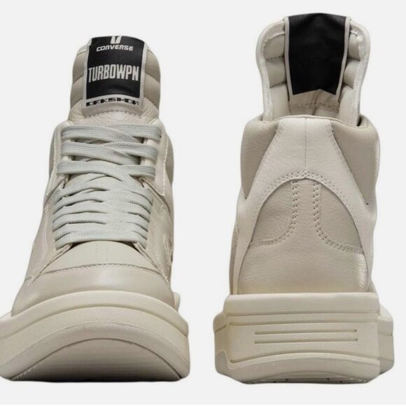 Converse Rick Owens x DrksHhdw Turbowpn Mid Pelican Brown Fog Mens 8.5 A10960C - Picture 5 of 10